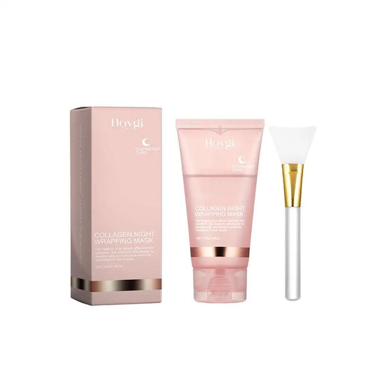 HOYGI Collagen Overnight Wrapping Mask – Peel-Off Night Cream for Deep Hydration & Anti-Aging