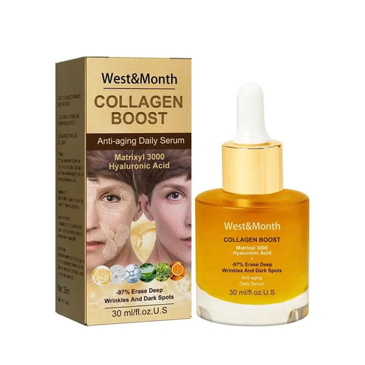 WEST & MONTH Collagen Face Serum – Hydrating, Brightening & Anti-Aging Skin Care